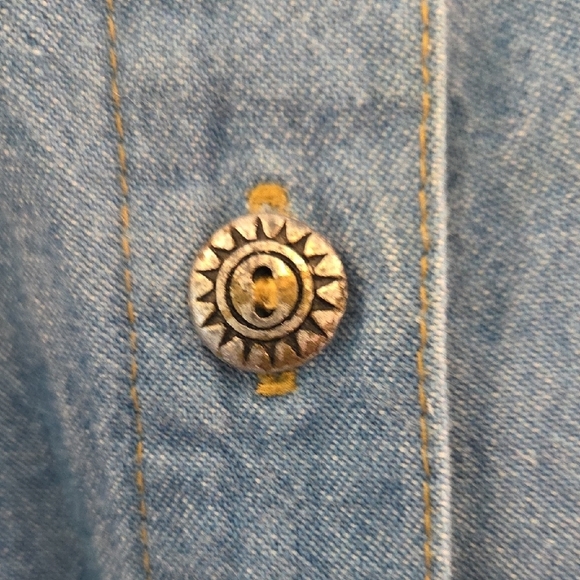 AJS DENIMWEAR 100% Cotton Denim Jumpsuit Relaxed Fit Elastic Waist Straight Leg - Picture 4 of 12